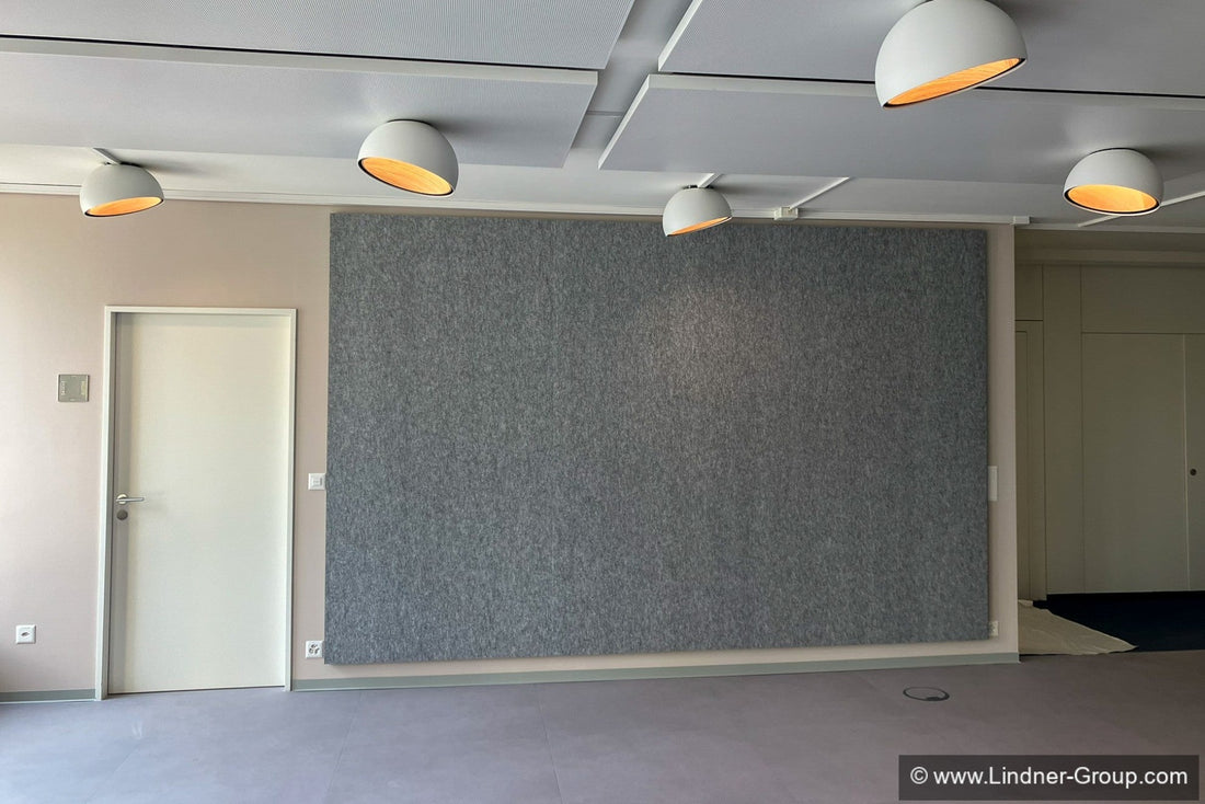 Wandabsorber MUTE+® board S40-W im Leutschentower Oerlikon, Zürich, CH